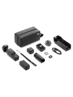 Экшн-камера DJI Osmo Pocket 3 Creator Combo, Видеокамера с 1' CMOS и видео 4K / 120 кадров в секунду, черный