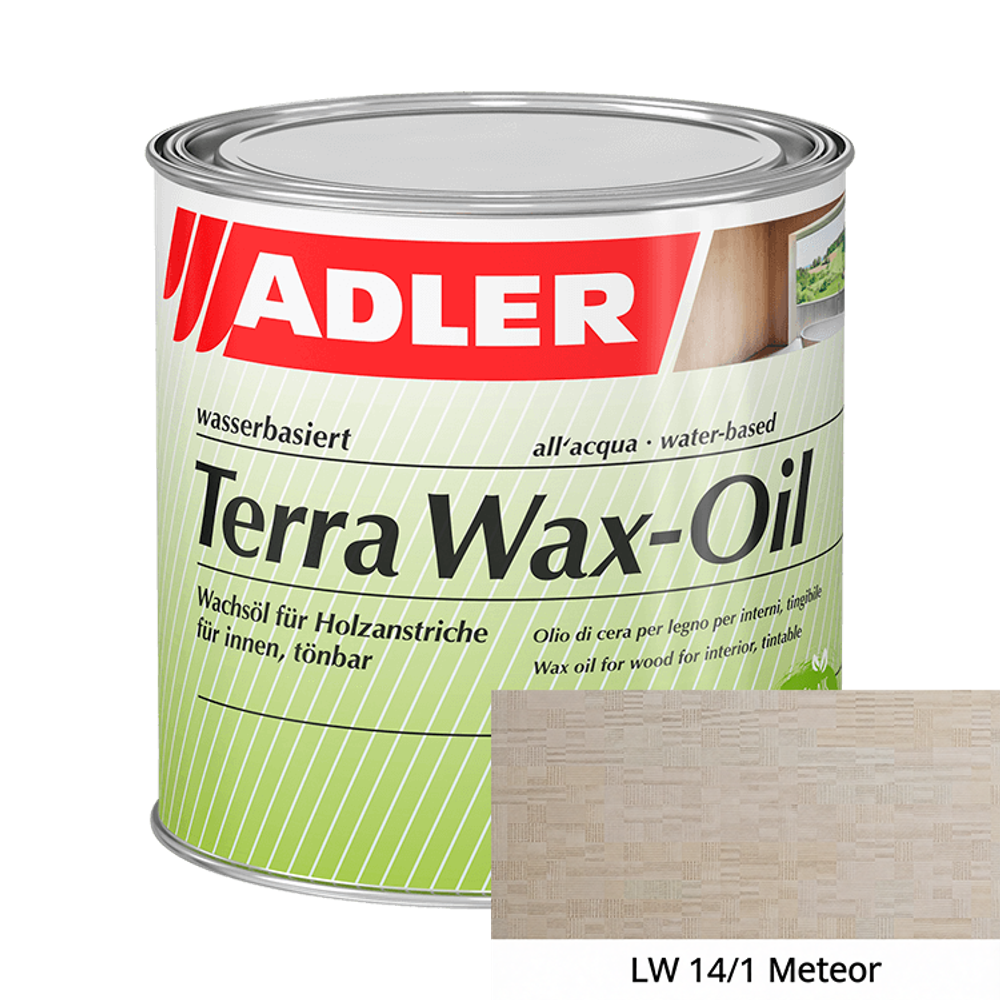 Terra Wax-Oil — масло с воском на водной основе для дерева внутри помещений | Adler (Австрия)