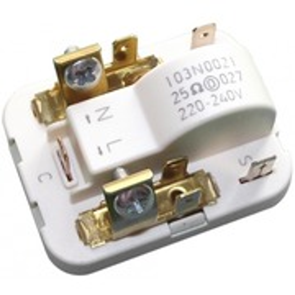 Реле компрессора холодильника Secop (клем. 4,8 mm) 25om - RLY007DF, 29FR810