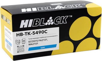 TK-5490C Тонер-картридж с чипом голубой (Hi-Black)