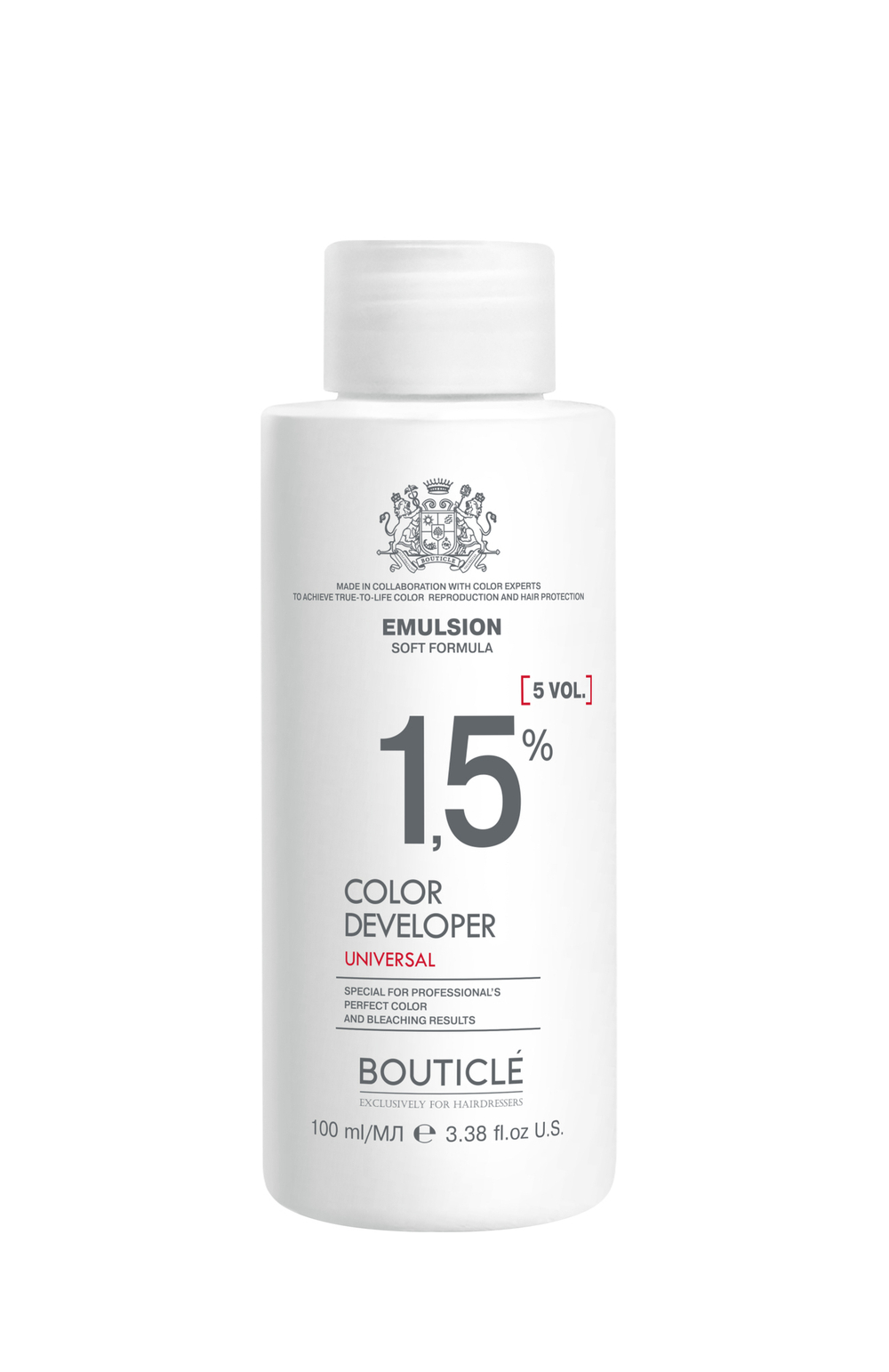 "Bouticle color developer 5 vol" Оксидант-лосьон 1,5%, 100 мл