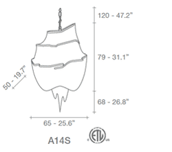 Люстра Terzani Atlantis  small ( gold )