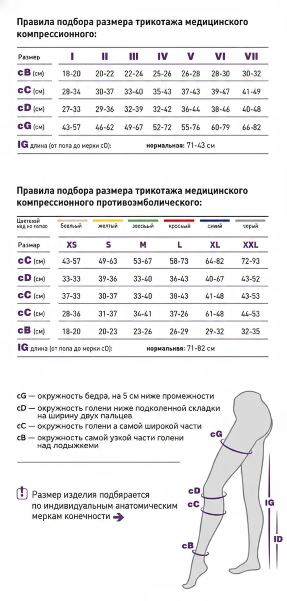 Чулки компрессионные Тривес ТК.230, 1 класс, открытый мысок, бежевые