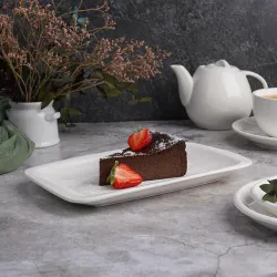 Блюдо прямоугольное 24*15 см h2,2 см белое фарфор P.L. Proff Cuisine [8]