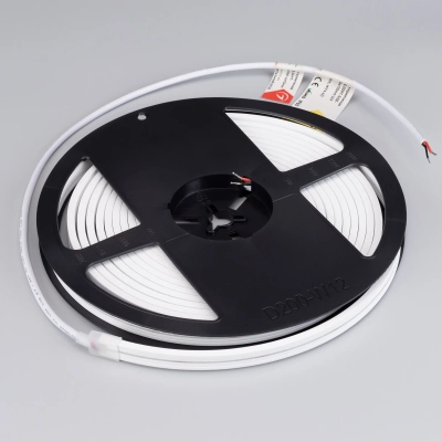 Лента герметичная MOONLIGHT-SIDE-A168-4x10mm 24V Warm3000 (7.2 W/m, IP65, 5m, wire x2) (Arlight, Вывод прямой, 3 года)