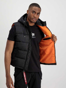 Жилет утепленный мужской ALPHA INDUSTRIES Hooded Puffer Vest FD
