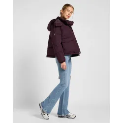 Куртка утепленная женская LEE SHORT PUFFER WITH HOOD