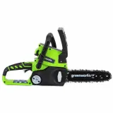 Цепная пила аккумуляторная Greenworks, Арт. 2000007, G24CS25, 24V, 25см, без АКБ и ЗУ — фото 4