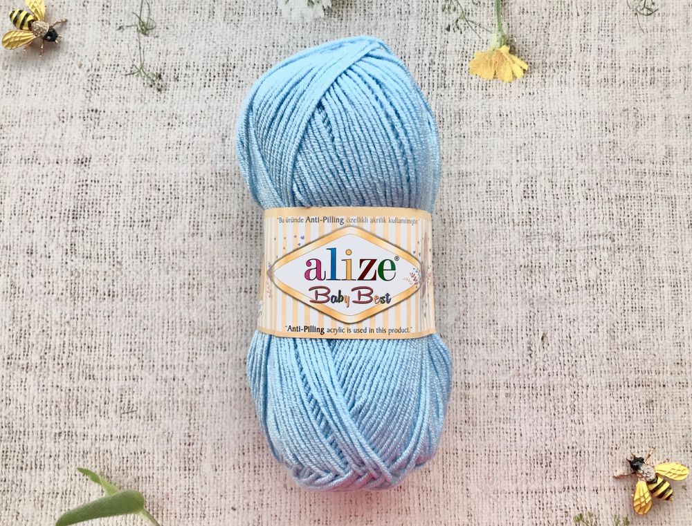 Пряжа ALIZE "Baby Best" 40 голубой