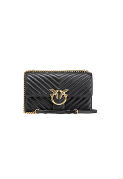 MINI LOVE BAG ONE CHEVRON - black/antique gold