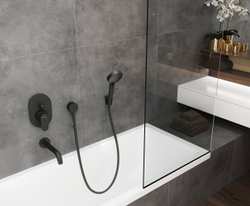 Излив на ванну Hansgrohe Vernis Blend матовый чёрный 71420670