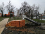 Горка-желоб на естественном холме (13 п.м.)