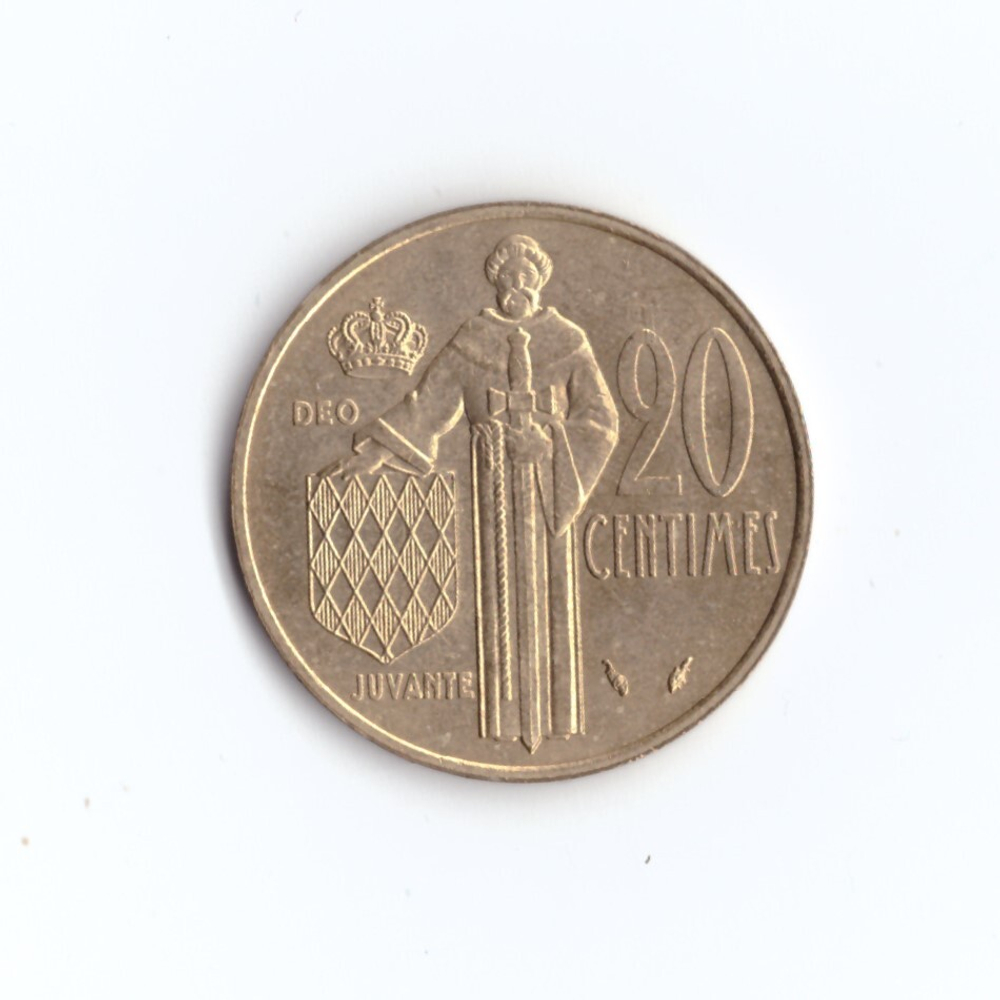 Монако 20 сантимов 1978