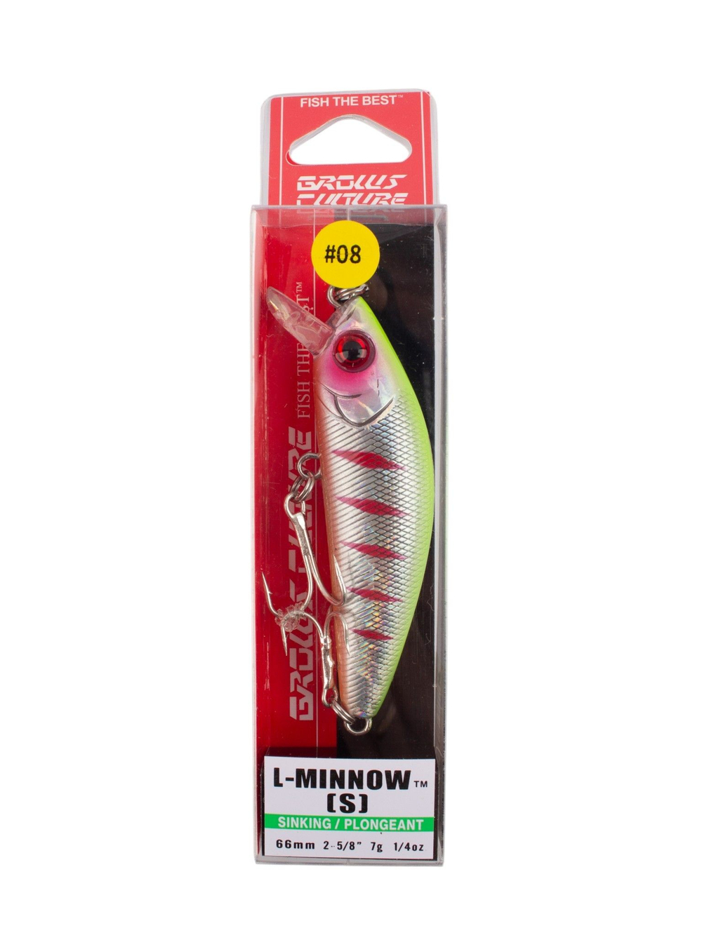 Воблер минноу L Minnow 66 мм 7 г цвет #08