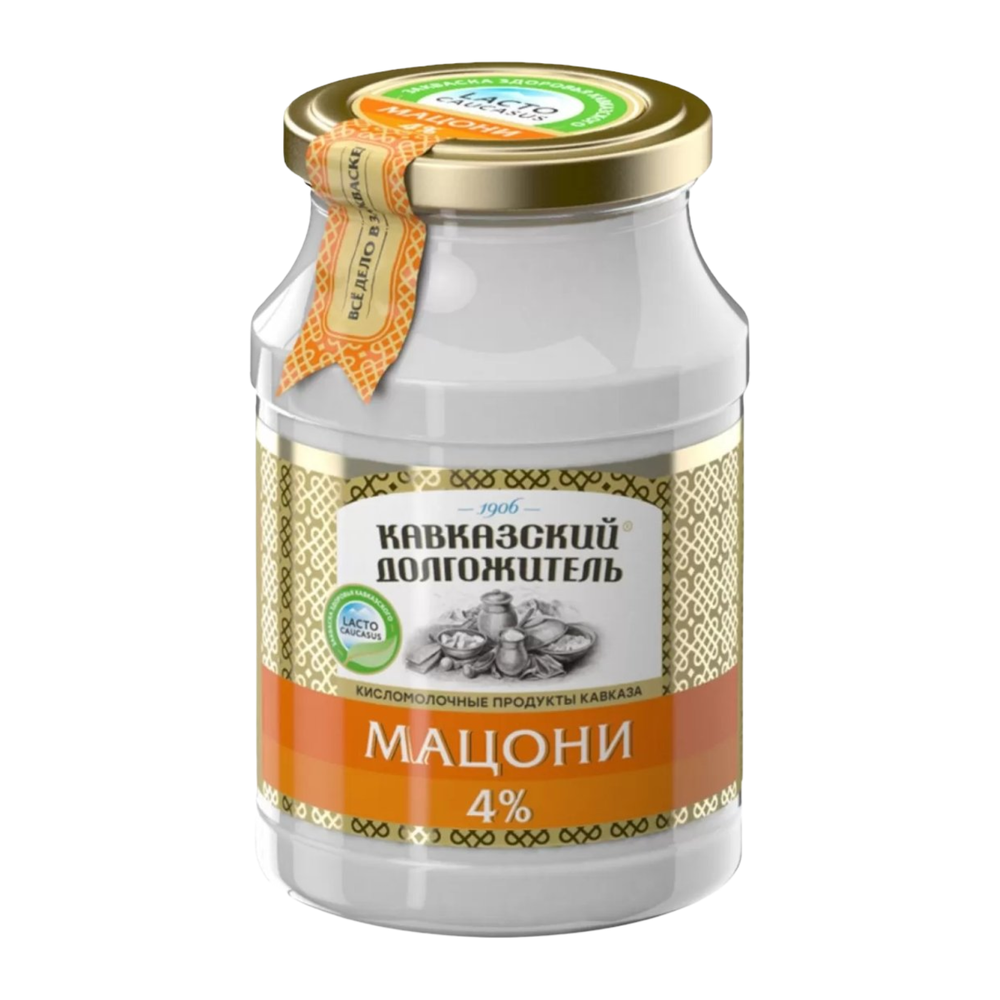 Мацони Кавказский долгожитель 4% ст/б 900г