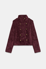 КУРТКА ИЗ ИСКУССТВЕННОЙ ЗАМШИ С ЗАСТЕЖКОЙ — ZARA
