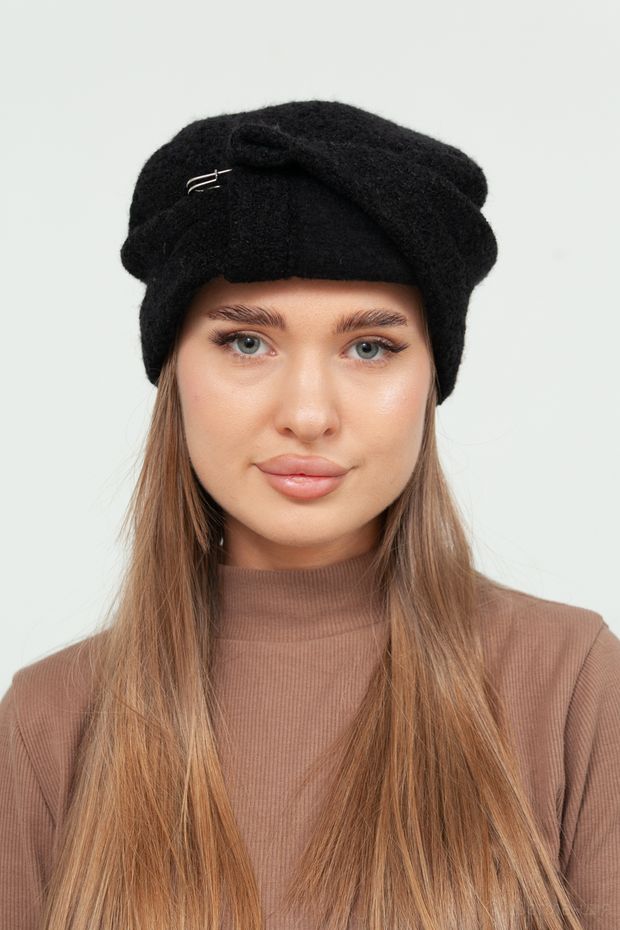 Комова №2330Б (Черный/черный / 57-58 / 30х30х6 / б/р / Черный / Шерсть / 0.3)