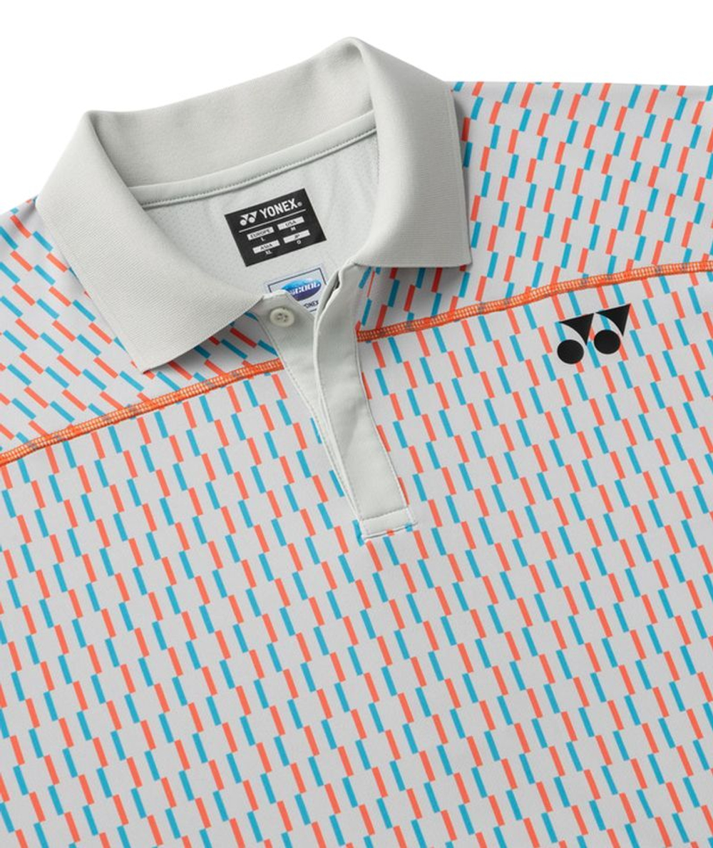 Мужское теннисное поло Yonex RG — silver grey