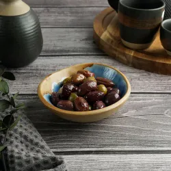 Соусник 130 мл 11,5*11,1 см h3,7 см емкость для подачи овальный Blue Panasia P.L. Proff Cuisine [1]