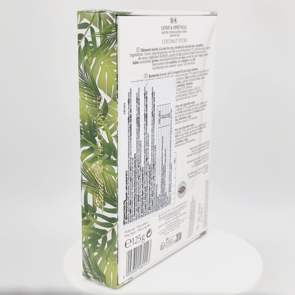 Кокосовые палочки в шоколаде Lindt Choco Fruits Coconut Sticks 125 г (из Финляндии)