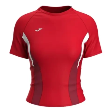 Женская теннисная футболка Joma Challenge Short Sleeve - red