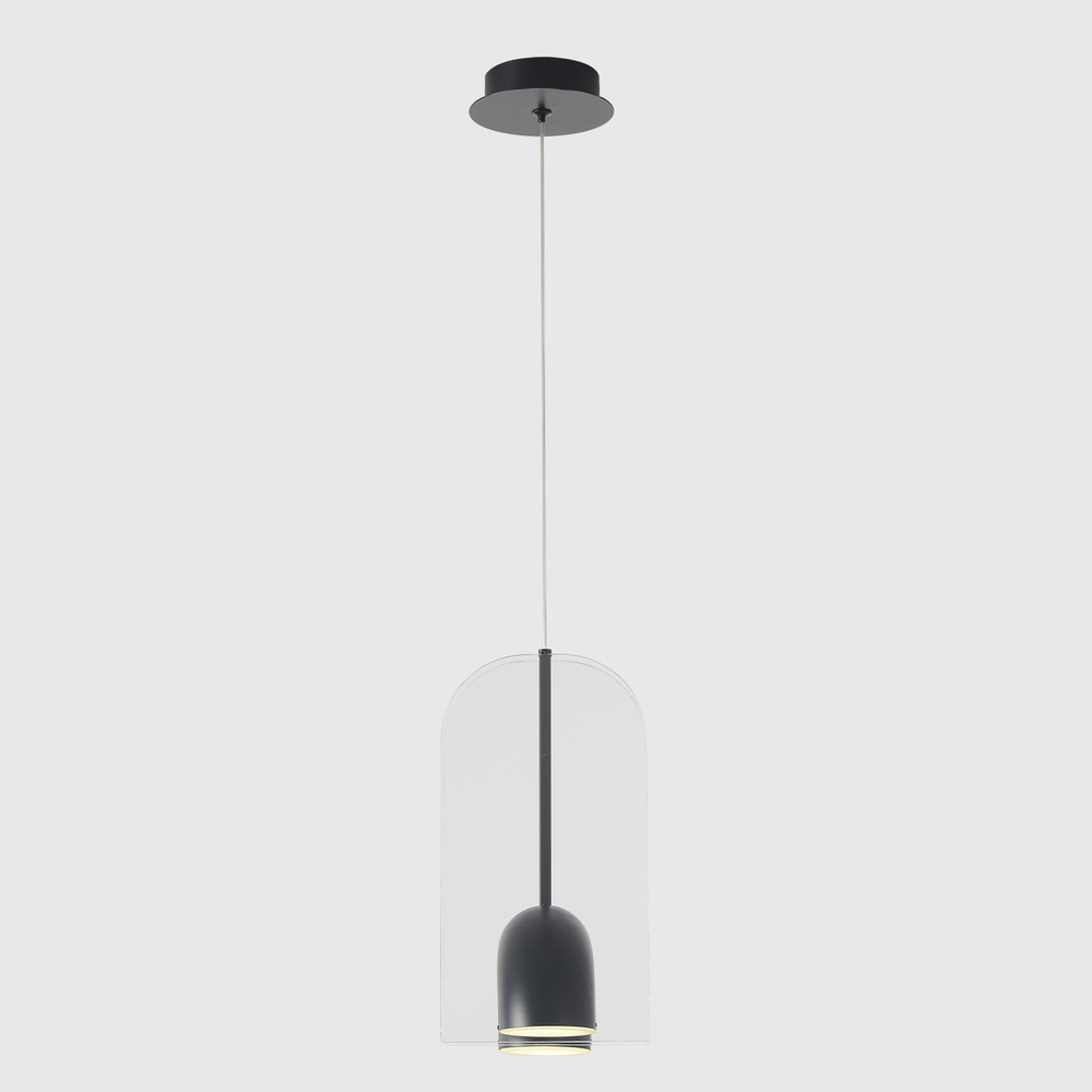 Подвесной светодиодный светильник Crystal Lux ELEMENT SP12W LED BLACK