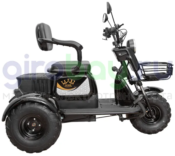 Электротрицикл IKINGI SIBTRIKE T3 Pro MAX 1000W (60V/30Ah) - Чёрный фото №9