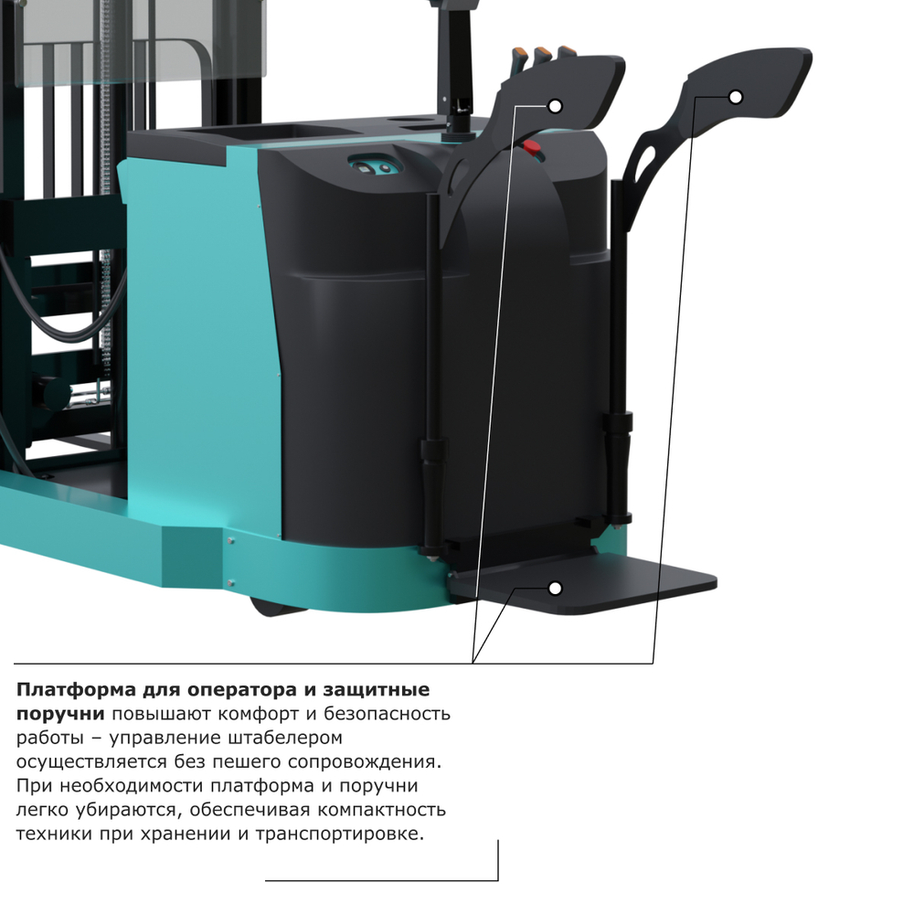Штабелер с выдвижной мачтой (мини-ричтрак) PROLIFT PRO MRV 1645