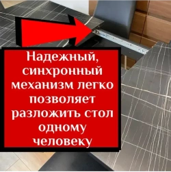 Обеденная группа Мега белый мрамор и стулья Ракушка цвет серый