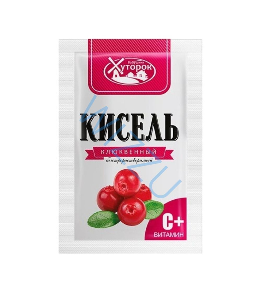Кисель порошок "Бабушкин хуторок" клюква 30гр