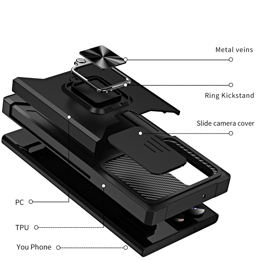 Противоударный чехол Сard Reader Case для Samsung Galaxy S24 Ultra