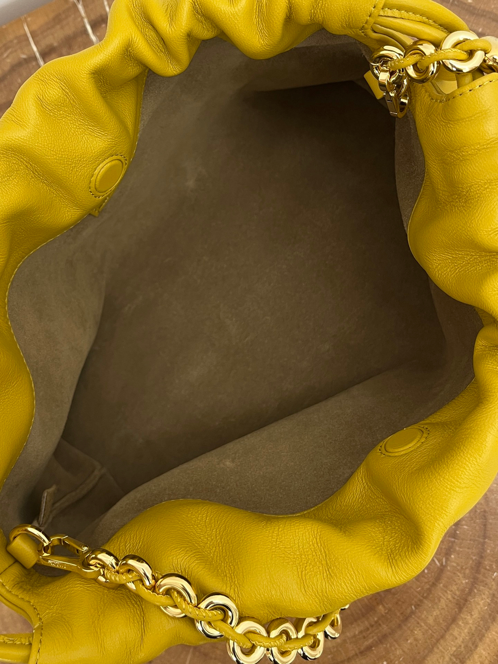 Сумка Flamenco Purse, горчичный оттенок — фото 8