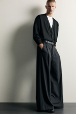 БРЮКИ WIDE FIT СО СКЛАДКАМИ — ZARA