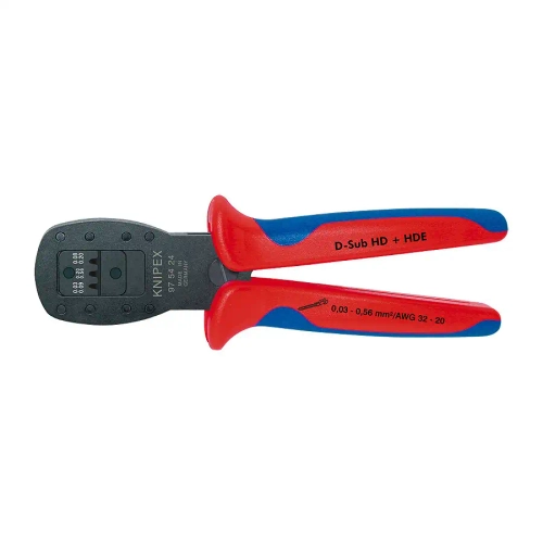 Обжимные клещи для миниатюрных штекеров чернёные 190 мм Knipex 97 54 24