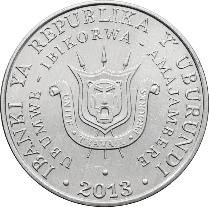 5 франков 2013 Бурунди