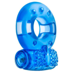 Голубое эрекционное виброкольцо Reusable Cock Ring (Цвет: голубой)