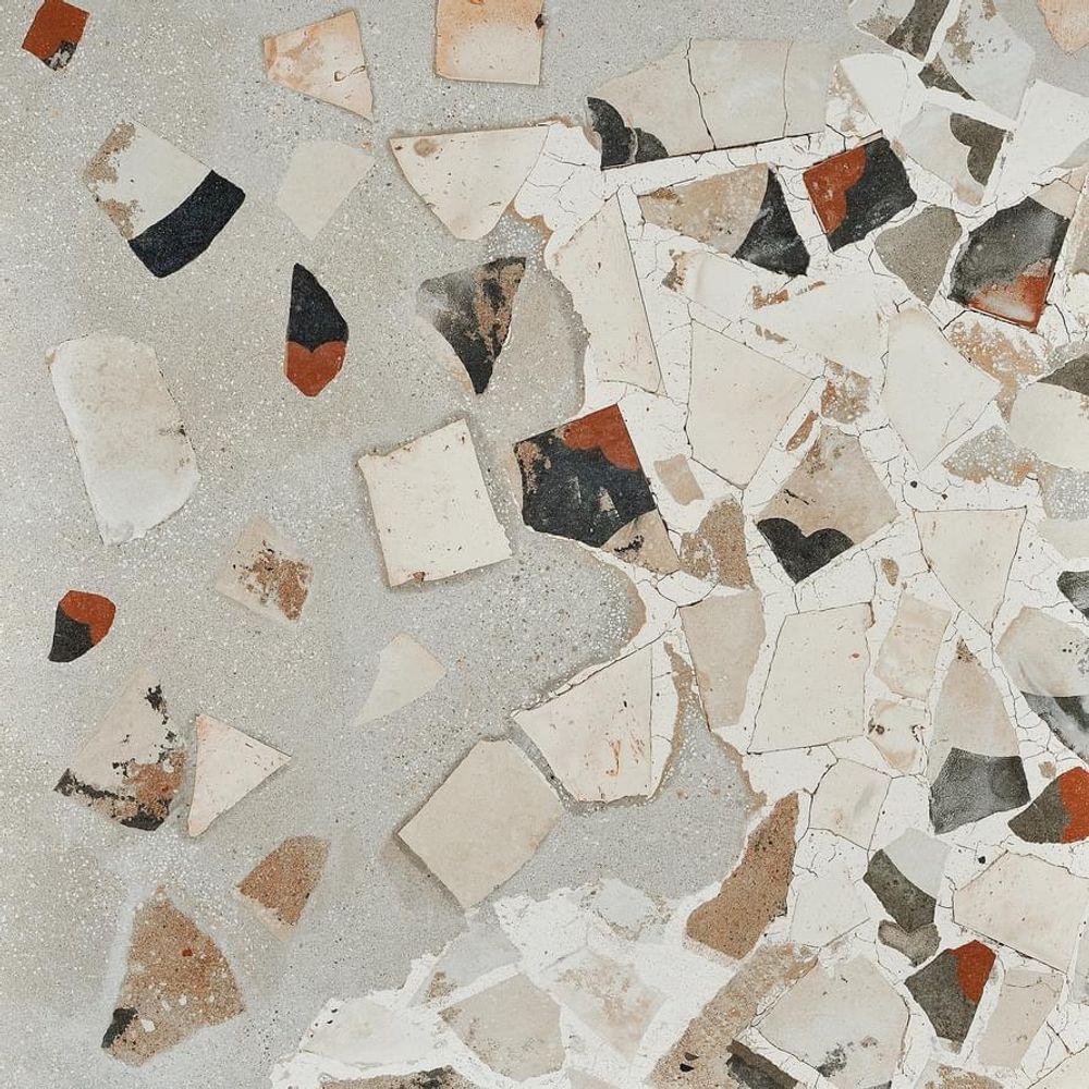 Fioranese Ceramica I Cocci Cenere Spaccato 90x90