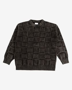 Свитер Squared script black