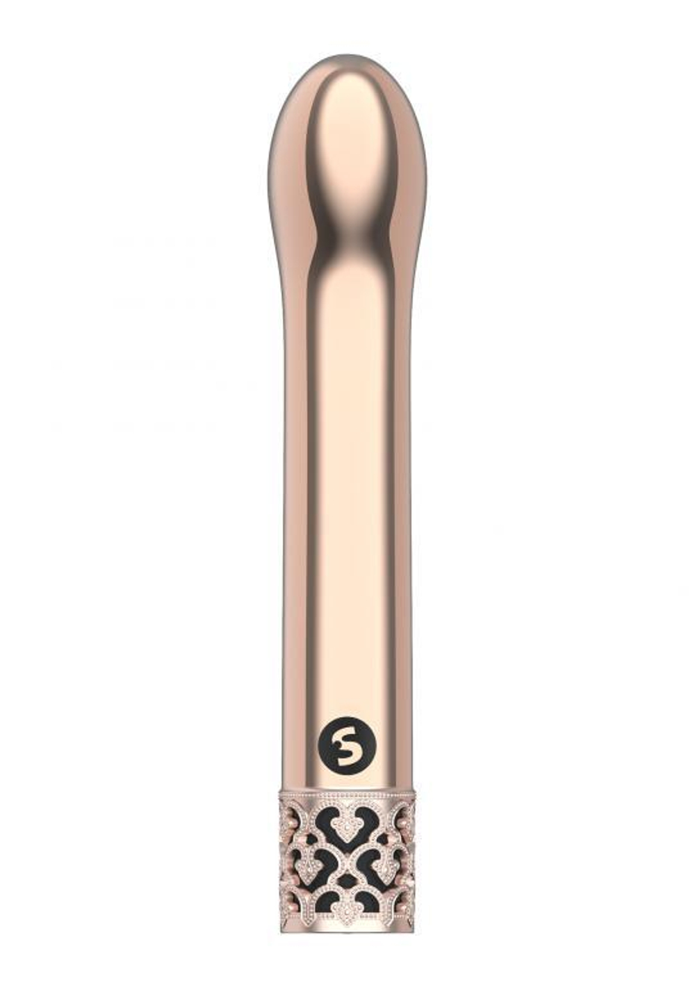 Розовый мини-вибратор G-точки Jewel - 12 см. (Цвет: розовый)