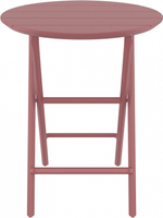 Стол пластиковый складной Siesta Contract Helen Folding Table Ø60, марсала