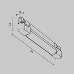 Трехфазный трековый светодиодный светильник Maytoni Basis TR196-3-10W2.7K-W