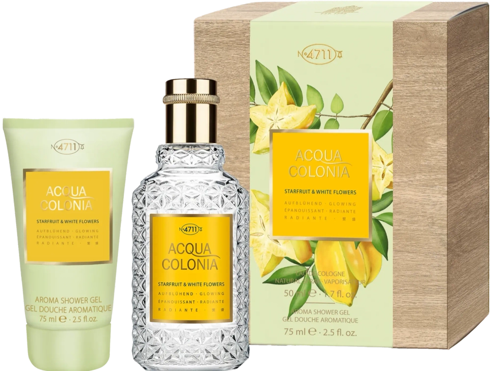 4711 Acqua Colonia Starfruit & White Flowers EDC 50 ml + Shower Gel 75 ml Set 1 pcs