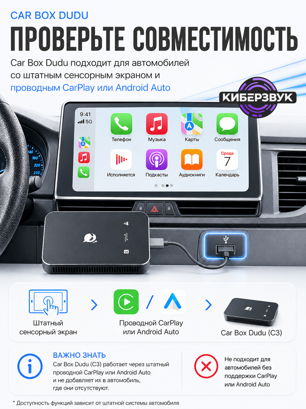 Андроид приставка для авто DUDU C2 Android 13 WiFi