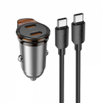 Автомобильное зарядное устройство для Type-C Hoco NZ16B PD45W(2C) (black)