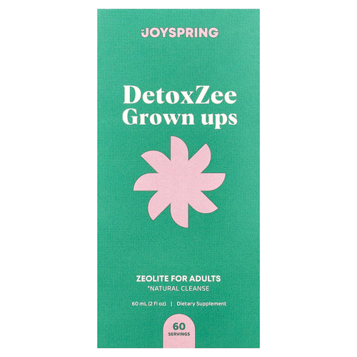 JoySpring, DetoxZee Grown Ups, цеолит для взрослых, 60 мл (2 жидк. унции)