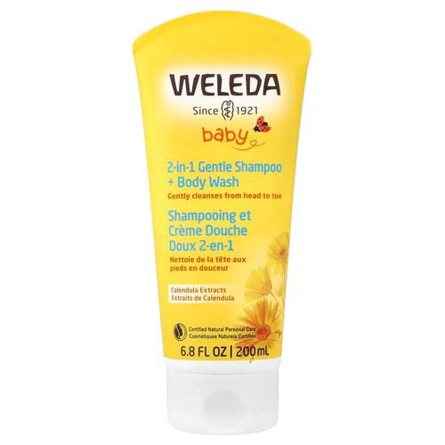 Weleda, Baby, нежный детский шампунь и гель для душа 2 в 1, экстракты календулы, 200 мл (6,8 жидк. унции)