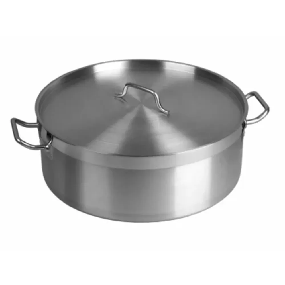 Кастрюля 10 л котел 32*12 см Kitchen Staff низкая с крышкой нерж. ИНДУКЦИЯ P.L. Proff Cuisine