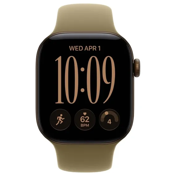 Умные часы Apple Watch Series 12 46 мм Aluminum Темная бронза Sport Band Оливковый