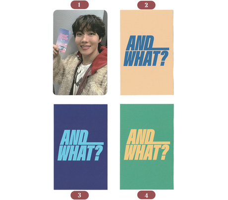 [Фотокарты] J-Hope - Exhibition 'AND WHAT?'