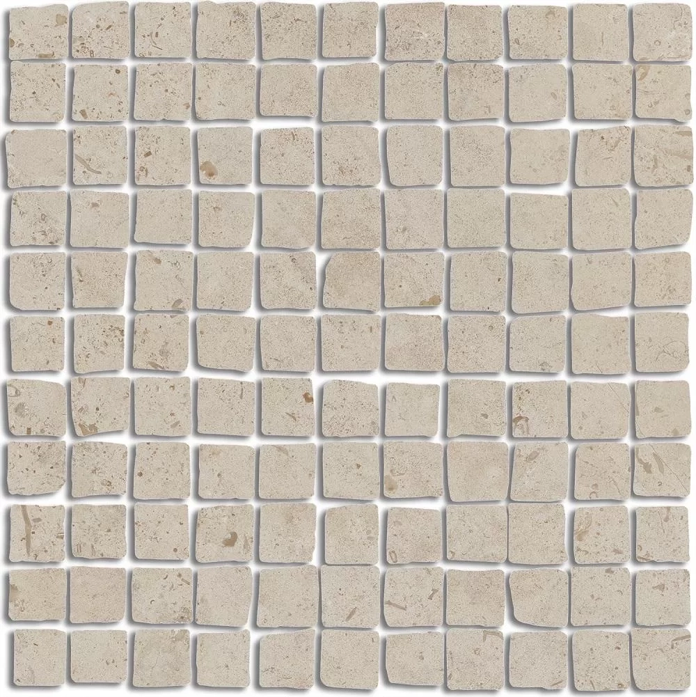 Керамогранит KERAMA MARAZZI Про Лаймстоун Спакко мозаичный бежевый матовый 20x20 (9мм.) арт. MBS005